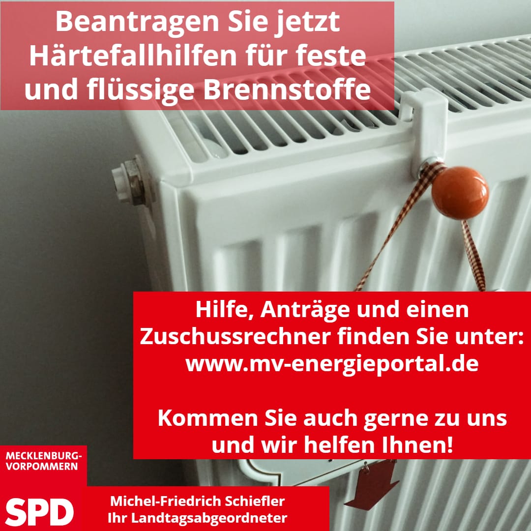 Hilfe für Brennstoffe - SPD Büro Ribnitz Beratung
